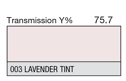 LEE 003 Lavender Tint Full Sheet (1.22 x 0.53m)