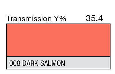 LEE 008 Dark Salmon Full Sheet (1.22 x 0.53m)