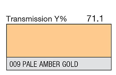 LEE 009 Pale Amber Gold Full Sheet (1.22 x 0.53m)