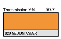 LEE 020 Medium Amber Full Sheet (1.22 x 0.53m)