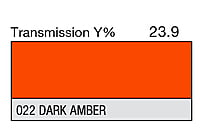 LEE 022 Dark Amber Full Sheet (1.22 x 0.53m)