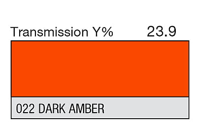 LEE 022 Dark Amber Full Sheet (1.22 x 0.53m)