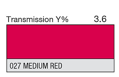LEE 027 Medium Red Full Sheet (1.22 x 0.53m)