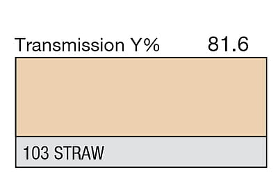 LEE 103 Straw Full Sheet (1.22 x 0.53m)
