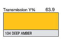 LEE 104 Deep Amber Full Sheet (1.22 x 0.53m)