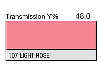 LEE 107 Light Rose Full Sheet (1.22 x 0.53m)