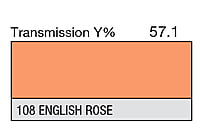 LEE 108 English Rose Full Sheet (1.22 x 0.53m)
