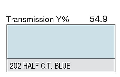 LEE 202 Half C.T.Blue Full Sheet (1.22 x 0.53m)