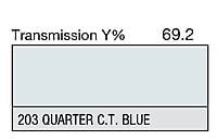 LEE 203 Quarter C.T.Blue Full Sheet (1.22 x 0.53m)