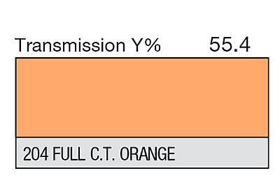 LEE 204 Full C.T.Orange Full Sheet (1.22 x 0.53m)