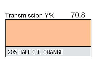 LEE 205 Half C.T.Orange Full Sheet (1.22 x 0.53m)