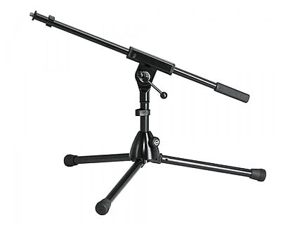 K&M 259/1 Extra Low Mic Boom Stand Bass For Drums/Special Use Black