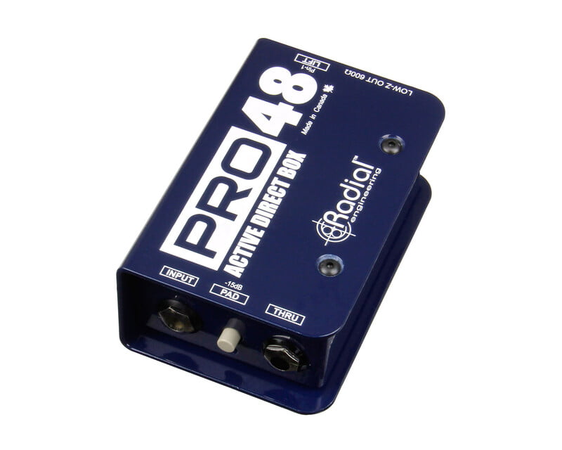 Radial PRO48 Pro-Series Phantom Powered (48V) Active DI box