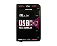 Radial USB PRO Stereo DI for USB Source Level Control/Mono Sum