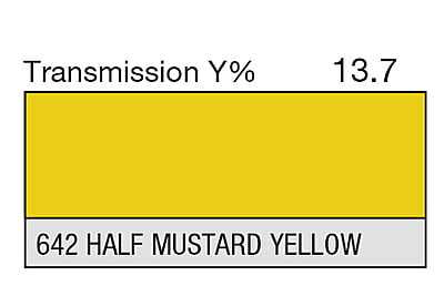 LEE 642 1/2 Mustard Yellow Full Sheet (1.22 x 0.53m)