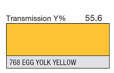 LEE 768 Egg Yolk Yellow Full Sheet (1.22 x 0.53m)