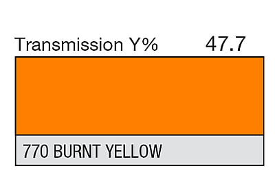 LEE 770 Burnt Yellow Full Sheet (1.22 x 0.53m)