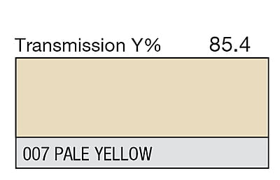 LEE 007 Pale Yellow Full Sheet (1.22 x 0.53m)