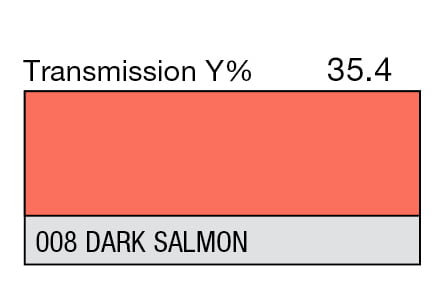 LEE 008 Dark Salmon Full Sheet (1.22 x 0.53m) LEE 008 Dark Salmon Full Sheet (1.22 x 0.53m)