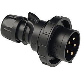 PCE 32A inline plug midnight black (415V 3P+N+E) IP67