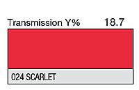 LEE 024 Scarlet Full Sheet (1.22 x 0.53m) LEE 024 Scarlet Full Sheet (1.22 x 0.53m)