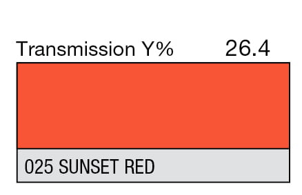 LEE 025 Sunset Red Full Sheet (1.22 x 0.53m) LEE 025 Sunset Red Full Sheet (1.22 x 0.53m)