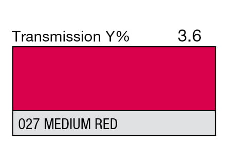 LEE 027 Medium Red Full Sheet (1.22 x 0.53m) LEE 027 Medium Red Full Sheet (1.22 x 0.53m)