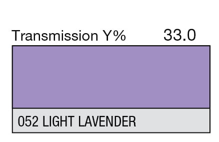 LEE 052 Light Lavender Full Sheet (1.22 x 0.53m) LEE 052 Light Lavender Full Sheet (1.22 x 0.53m)