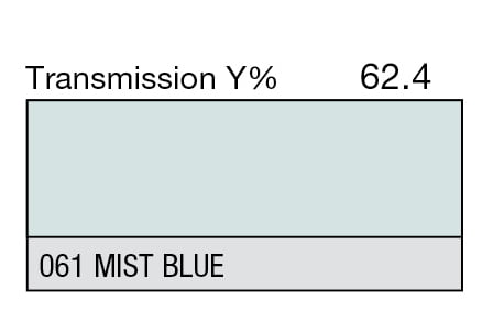 LEE 061 Mist Blue Full Sheet (1.22 x 0.53m) LEE 061 Mist Blue Full Sheet (1.22 x 0.53m)