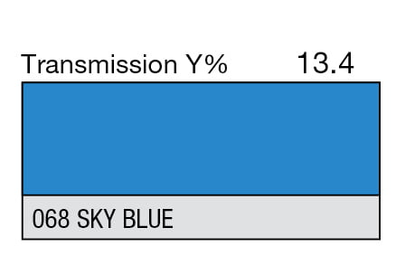 LEE 068 Sky Blue Full Sheet (1.22 x 0.53m) LEE 068 Sky Blue Full Sheet (1.22 x 0.53m)