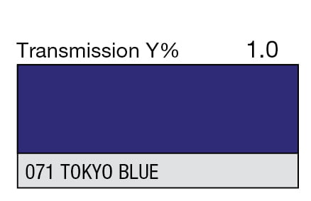 LEE 071 Tokyo Blue Full Sheet (1.22 x 0.53m) LEE 071 Tokyo Blue Full Sheet (1.22 x 0.53m)