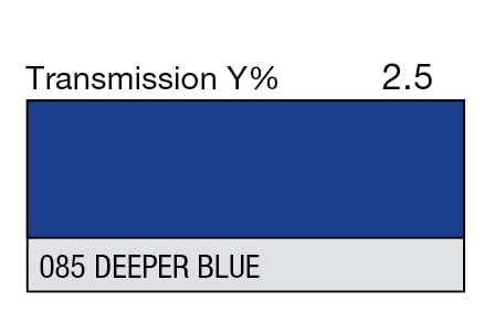 LEE 085 Deeper Blue Full Sheet (1.22 x 0.53m) LEE 085 Deeper Blue Full Sheet (1.22 x 0.53m)