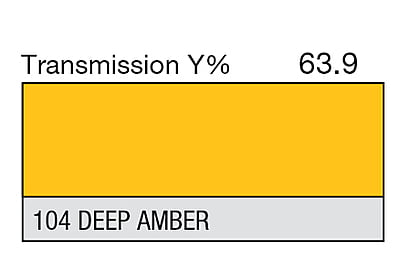 LEE 104 Deep Amber Full Sheet (1.22 x 0.53m)