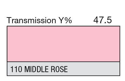 LEE 110 Middle Rose Full Sheet (1.22 x 0.53m) LEE 110 Middle Rose Full Sheet (1.22 x 0.53m)