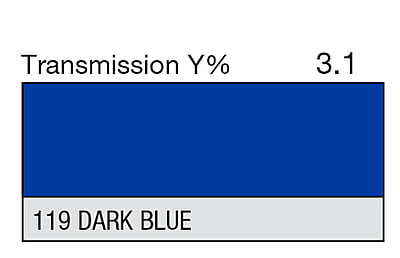 LEE 119 Dark Blue Full Sheet (1.22 x 0.53m)