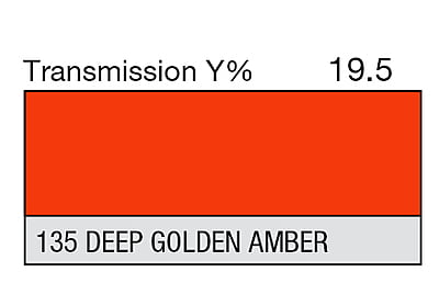 LEE 135 Deep Golden Amber Full Sheet (1.22 x 0.53m)