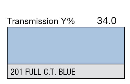 LEE 201 Full C.T.Blue Full Sheet (1.22 x 0.53m)