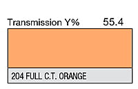 LEE 204 Full C.T.Orange Full Sheet (1.22 x 0.53m)