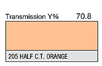 LEE 205 Half C.T.Orange Full Sheet (1.22 x 0.53m)