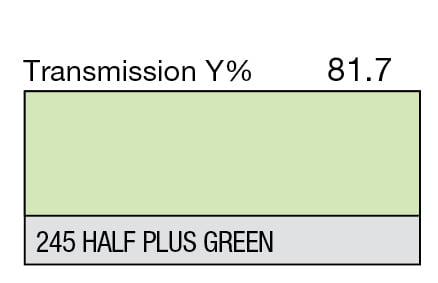 LEE 245 Half Plus Green Full Sheet (1.22 x 0.53m) LEE 245 Half Plus Green Full Sheet (1.22 x 0.53m)