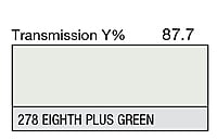 LEE 278 Eighth Plus Green Full Sheet (1.22 x 0.53m) LEE 278 Eighth Plus Green Full Sheet (1.22 x 0.53m)