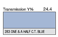 LEE 283 One and a Half C.T.Blue Full Sheet (1.22 x 0.53m)