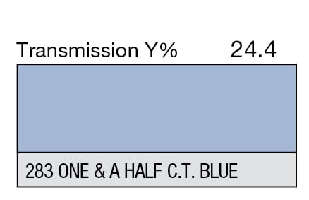 LEE 283 One and a Half C.T.Blue Full Sheet (1.22 x 0.53m)