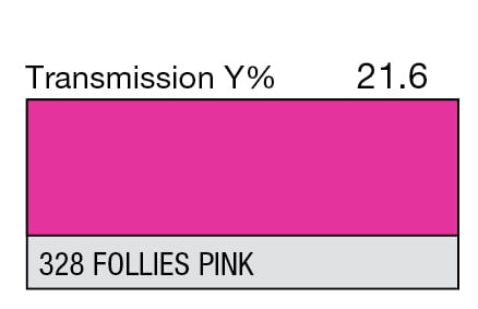 LEE 328 Follies Pink Full Sheet (1.22 x 0.53m) LEE 328 Follies Pink Full Sheet (1.22 x 0.53m)