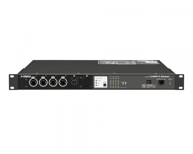 Yamaha SWP18MMF Network Switch with 8 EtherCON Ports + 1xOpticalCON
