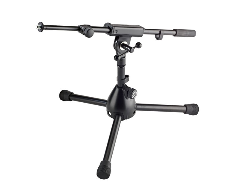 K&M Extra-Low Mic Boom Stand with Short Heavy Legs Black K&M Extra-Low Mic Boom Stand with Short Heavy Legs Black