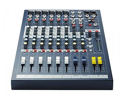 Soundcraft EPM6 6:2 Multipurpose Mixer 6-Mic 2-Stereo i/p Exc Rack Kit