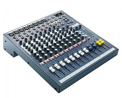 Soundcraft EPM8 8:2 Multipurpose Mixer 8-Mic 2-Stereo i/p Exc Rack Kit