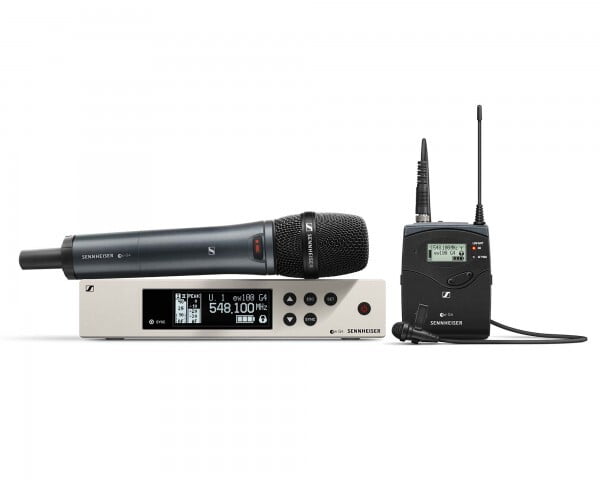 Sennheiser EW100 G4-GB Lapel/Handheld Mic System ME2/835S Mic CH38 Sennheiser EW100 G4-GB Lapel/Handheld Mic System ME2/835S Mic CH38