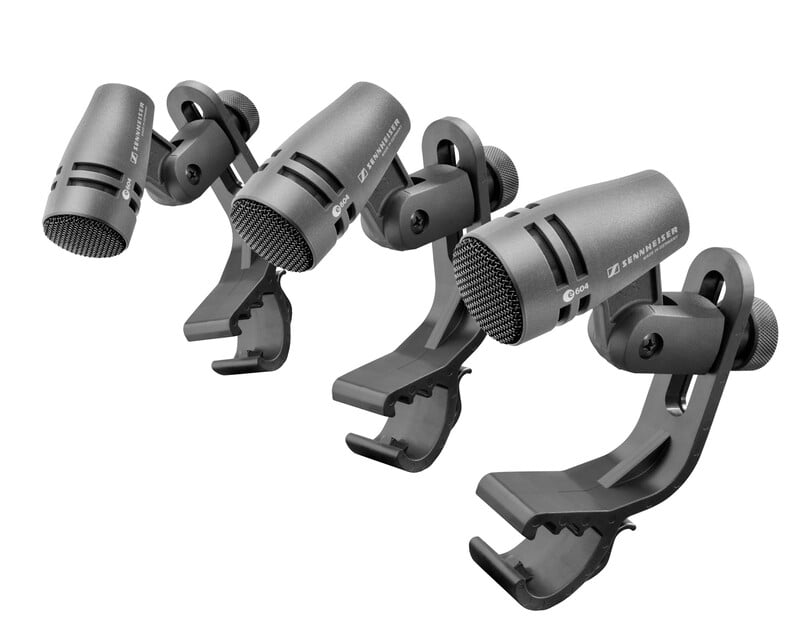 Sennheiser e604 3-PACK Compact Dynamic Cardioid Drum Microphone with Clip Sennheiser e604 3-PACK Compact Dynamic Cardioid Drum Microphone with Clip